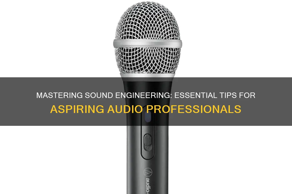 how to study sound engineering