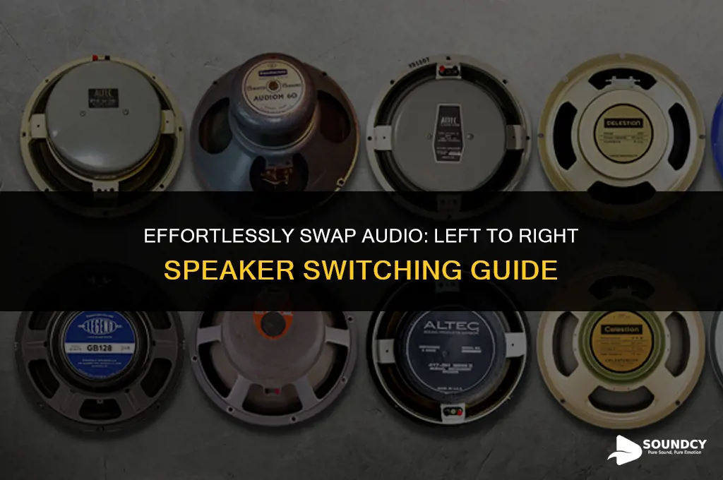how to swap sound from left to right speaker