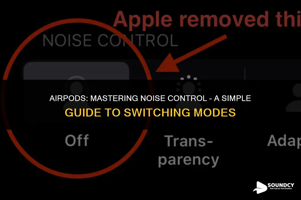 how to switch airpod mode to block off sound