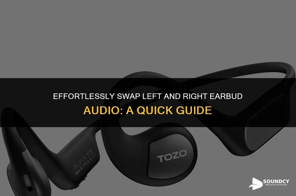 how to switch left and right earbud on sound