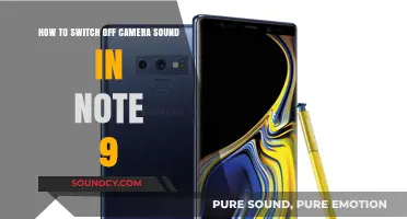 Silencing the Shutter: A Guide to Turning Off Camera Sounds on Note 9