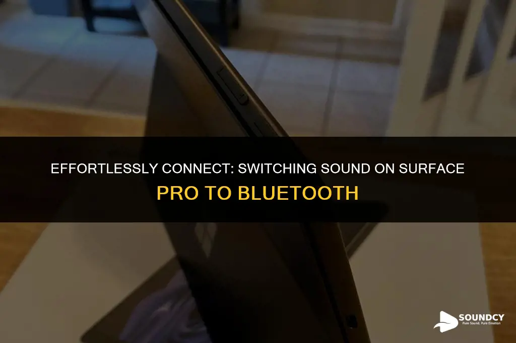 how to switch sound on surface pro to bluetooth
