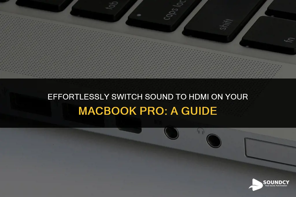 how to switch sound to hdmi on macbook pro