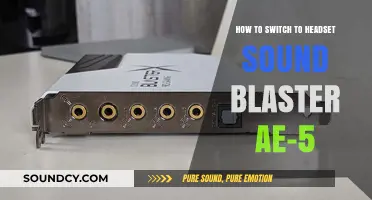 Effortlessly Switch to Headset Sound Blaster AE-5: A Step-by-Step Guide
