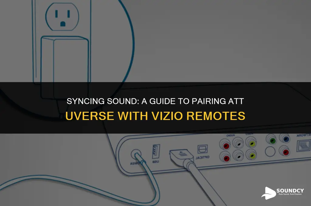 how to sync att uverse and vizio remote sound
