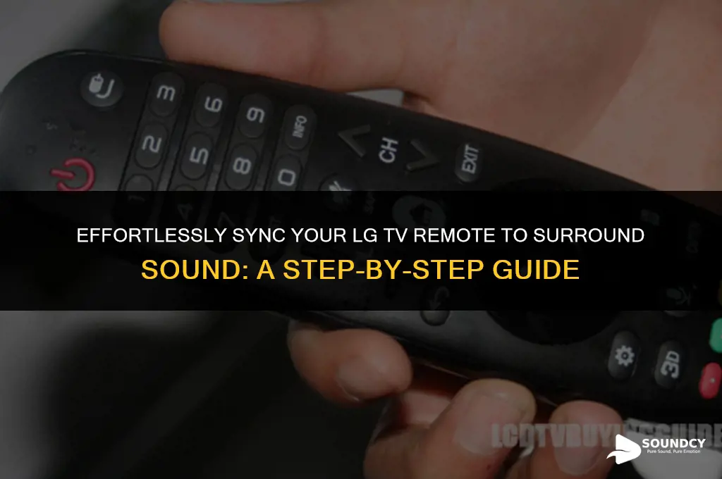 how to sync lg tv remote to suround sound