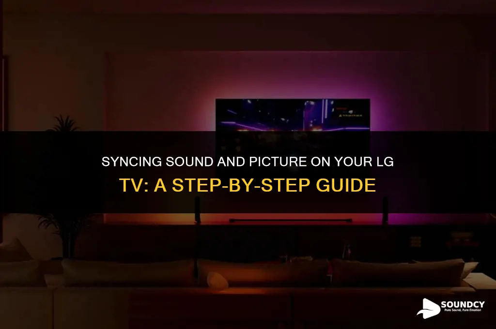how to sync sound and picture on lg tv