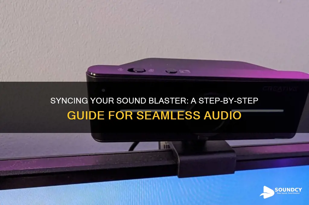 how to sync sound blaster