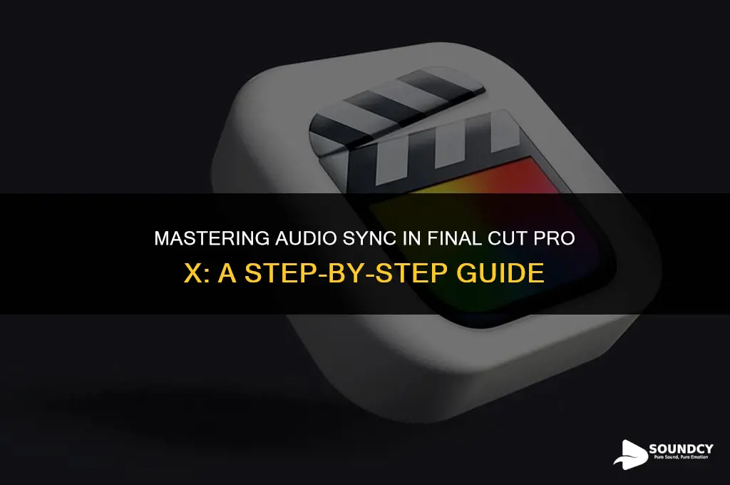 how to sync sound in final cut pro x