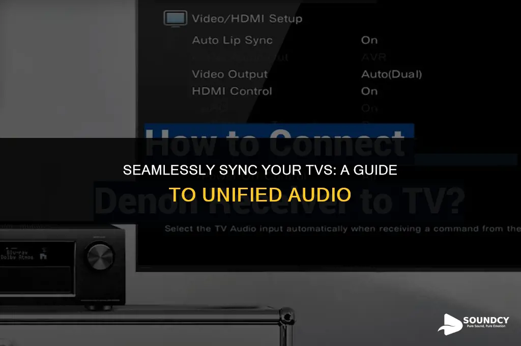 how to sync sound of one tv to another