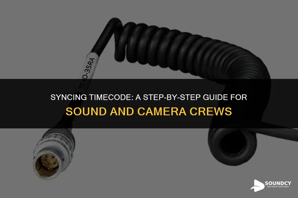 how to sync timecode from sound guy to camera
