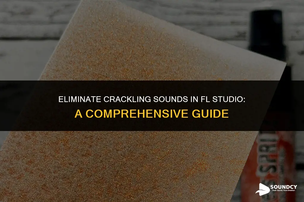 how to take away crackeling sound on fl studio
