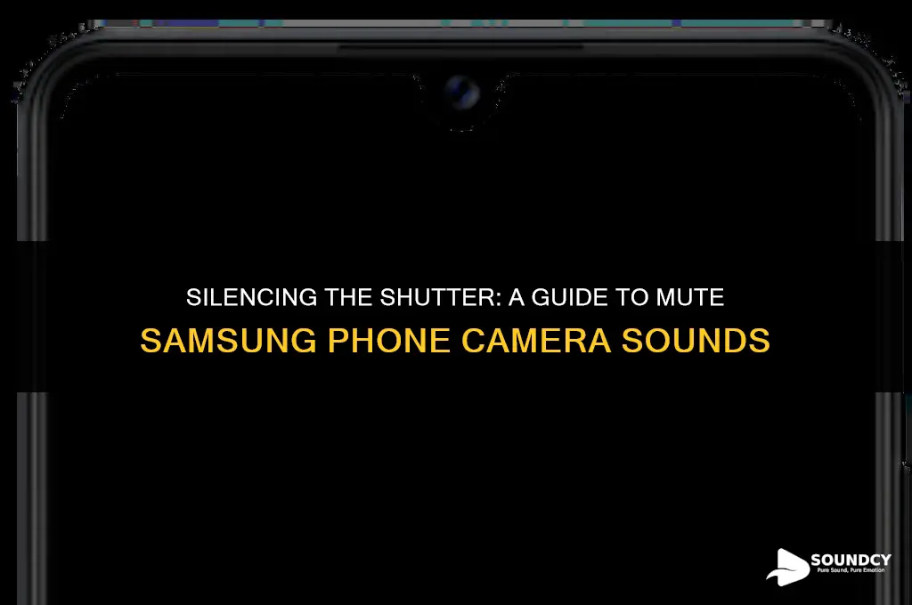 how to take off sound from samsung phone camera