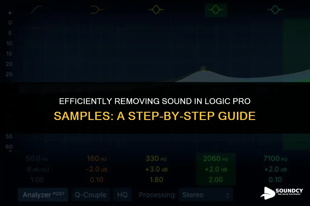 how to take out sound in sample logic pro