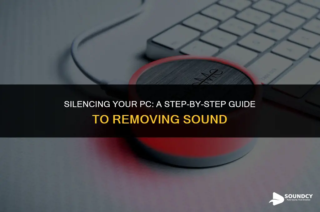 how to take out the sound from a computer
