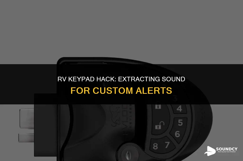 how to take sound from rv cell phone keypad