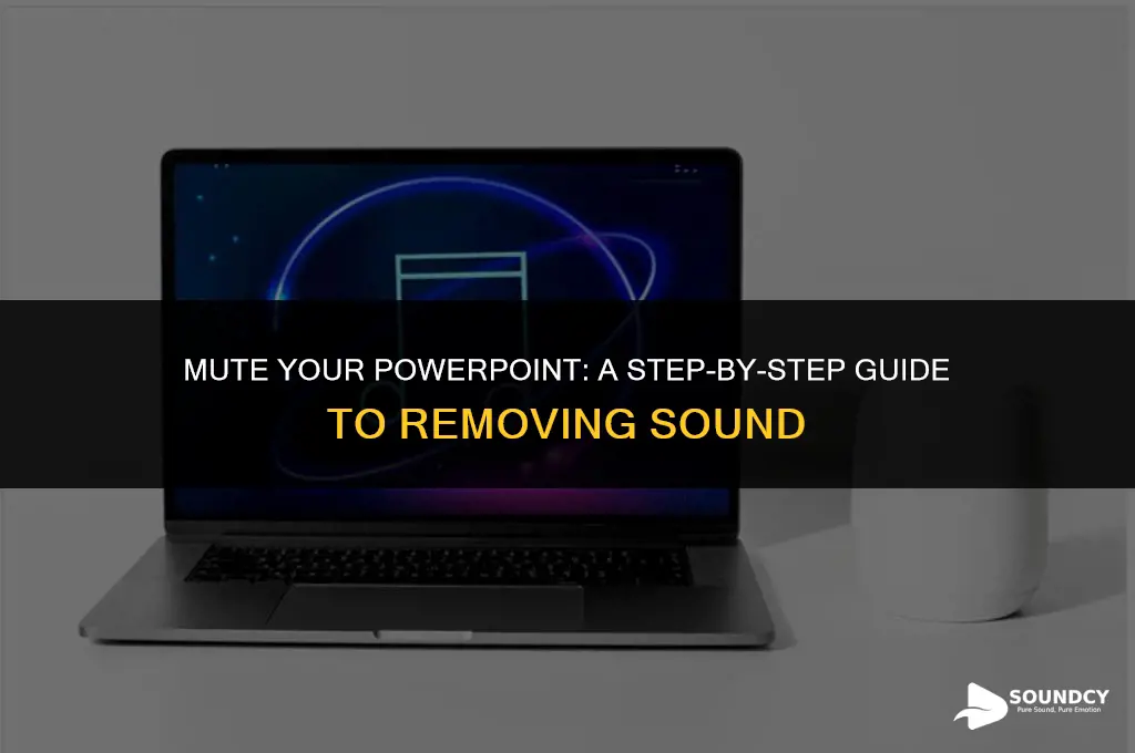 how to take sound out of my power point