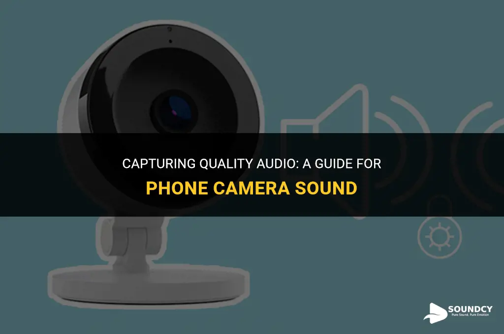 how to take the sound for my phone camera