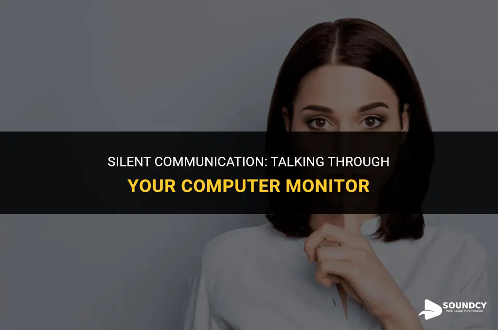 how to talk through your computer monitor without sound