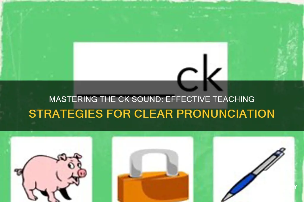 how to teach ck sound
