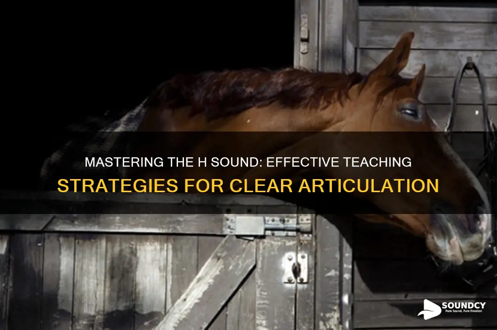 how to teach h sound