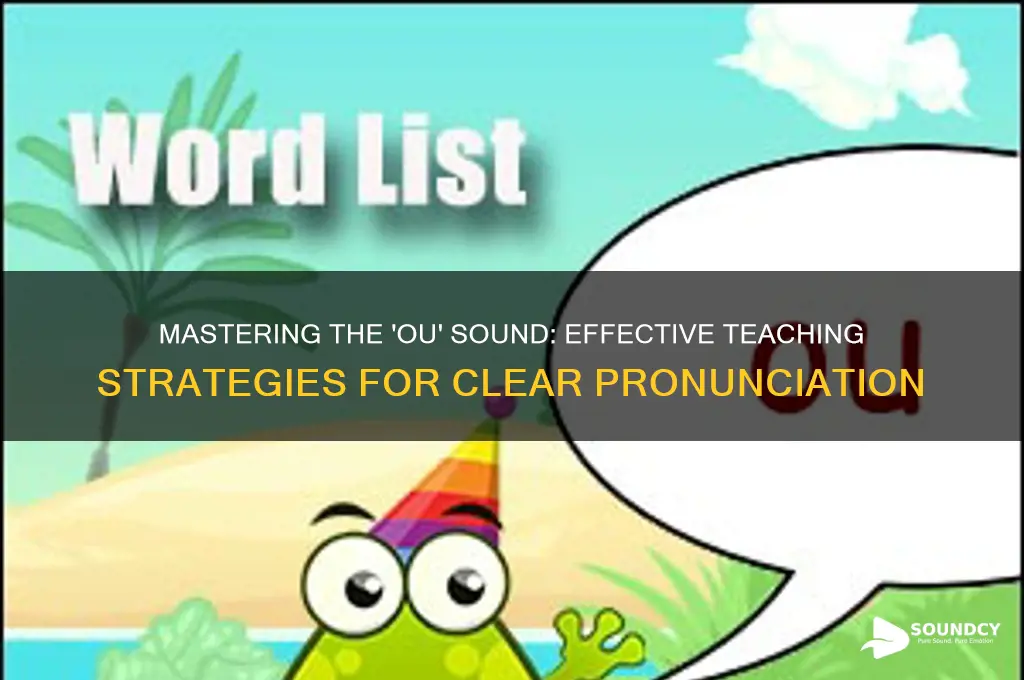 how to teach ou sound