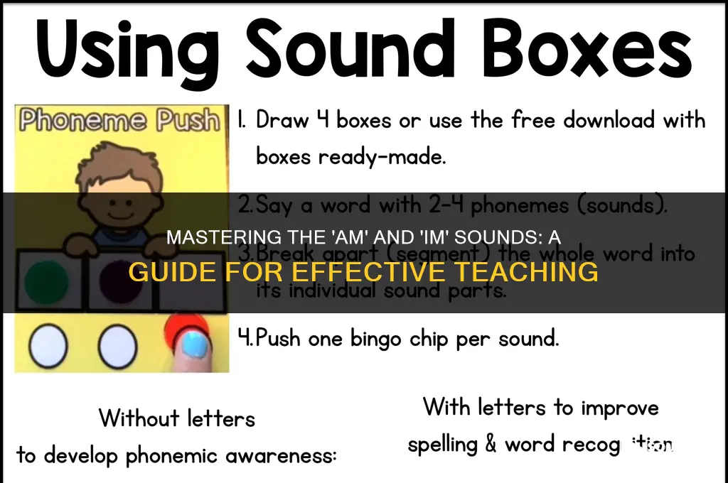 how to teach to say am and im sound