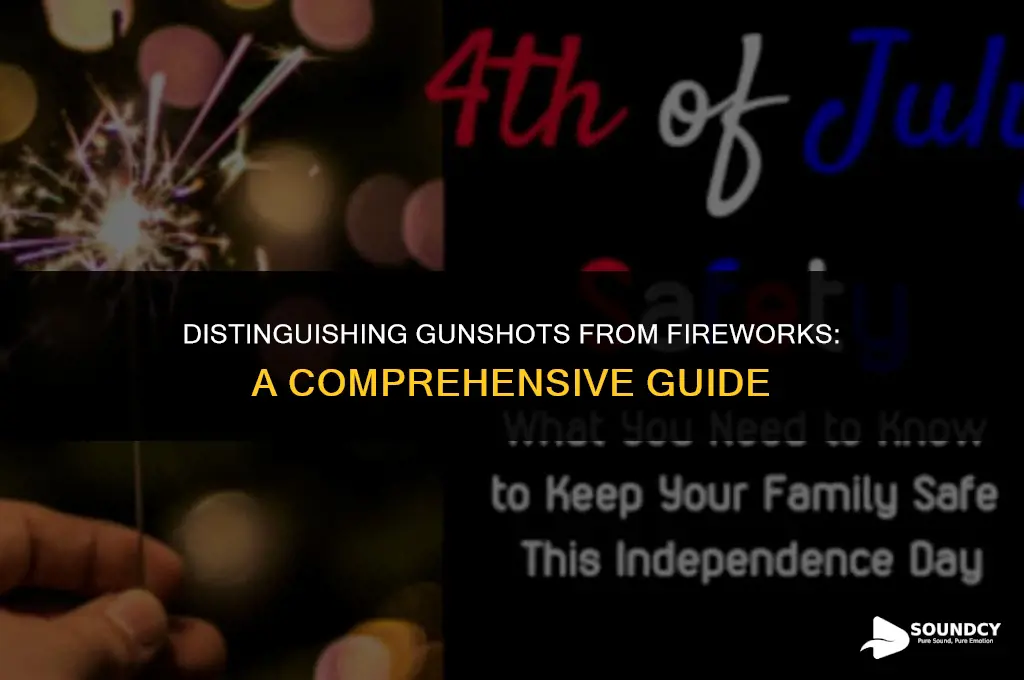 how to tell a fire arm sound from fireworks