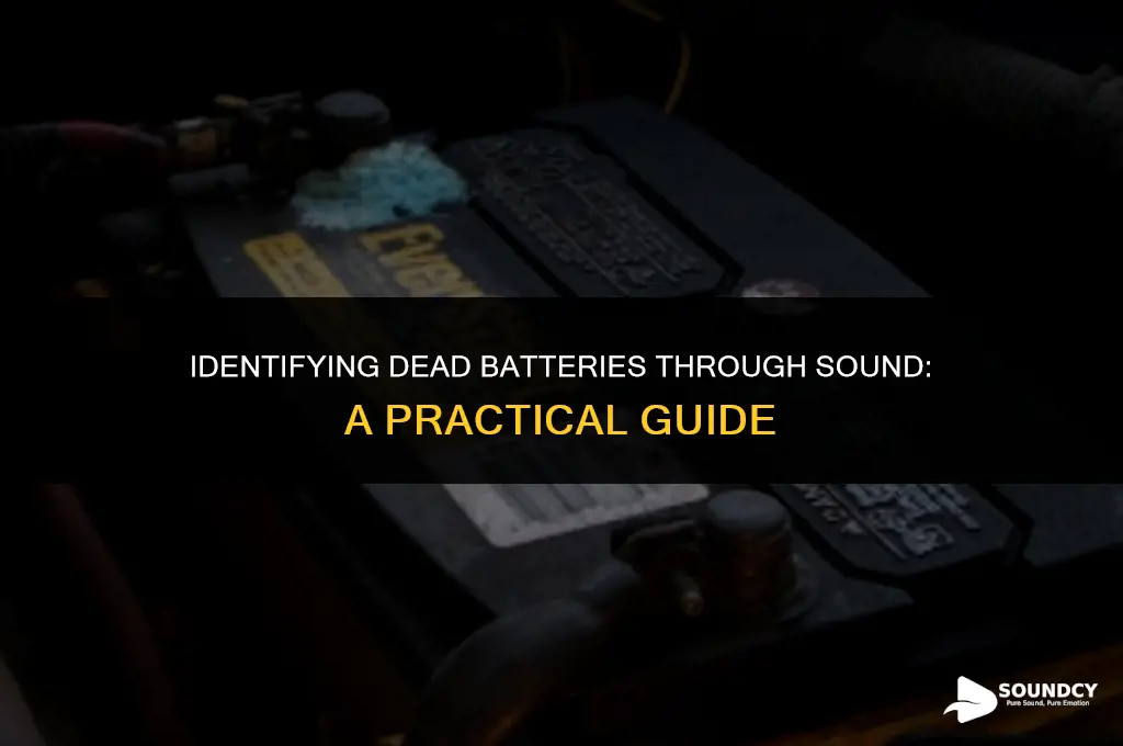 how to tell from sound that battery is dead