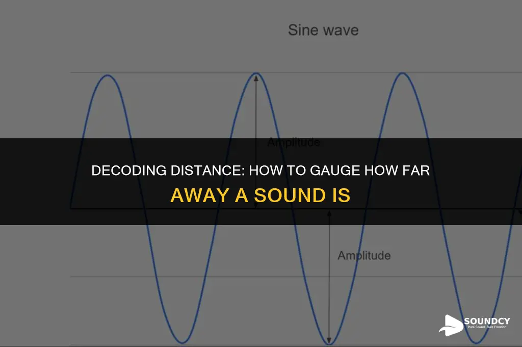 how to tell how far a sound is away