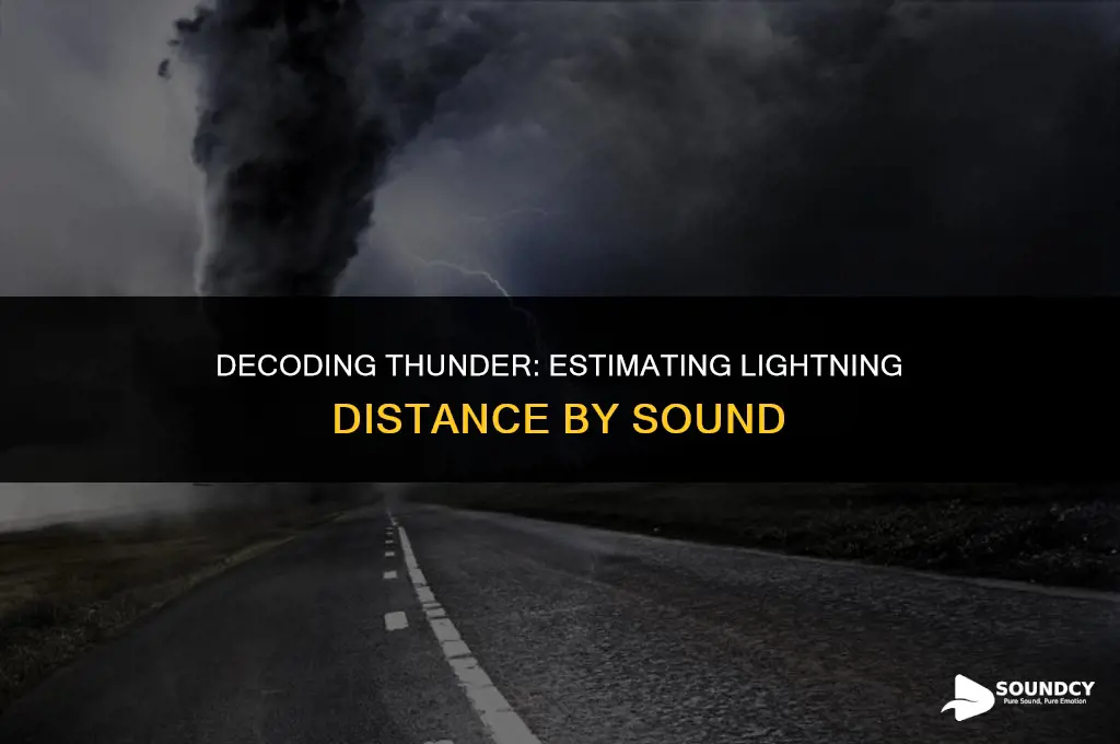 how to tell how far lightning is by sound