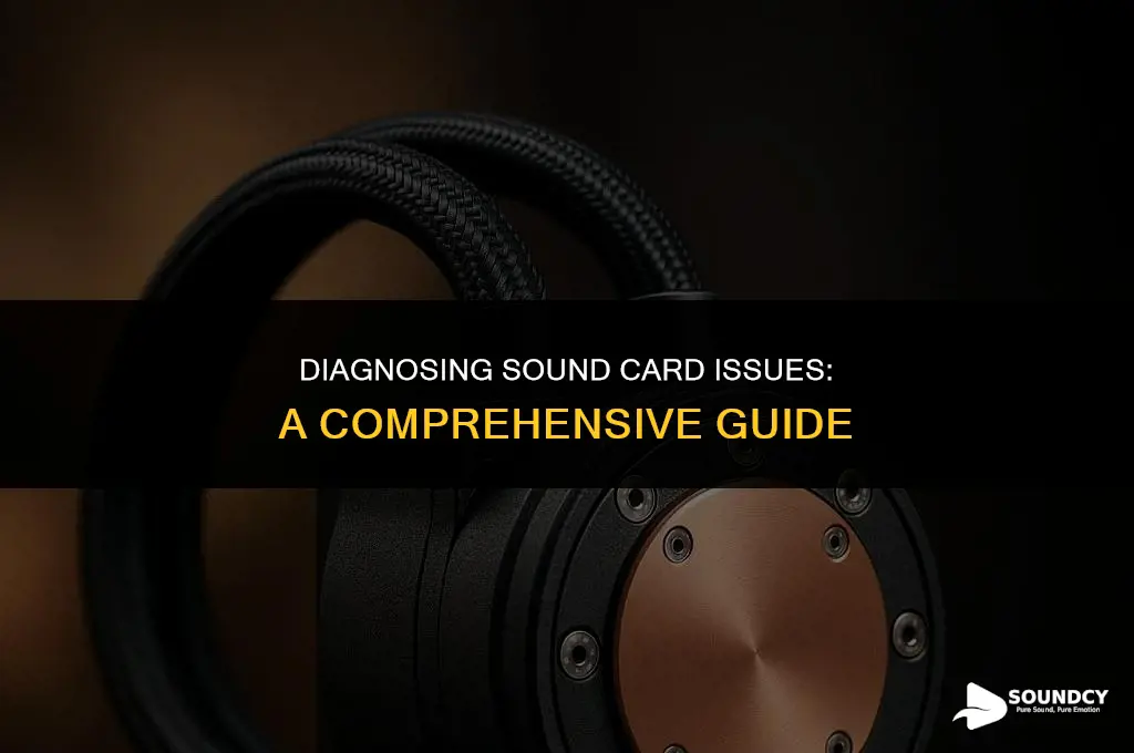 how to tell if a sound card is broken