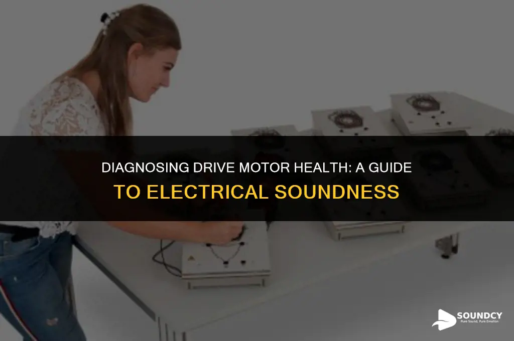how to tell if drive motor is electrically sound