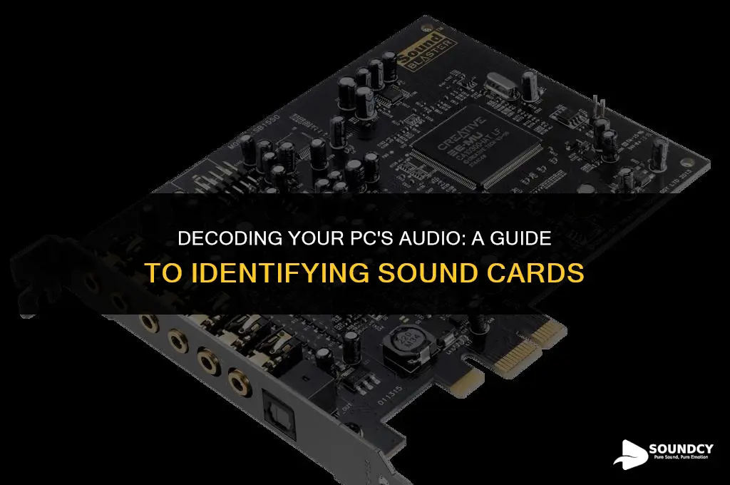 how to tell if i have a sound card
