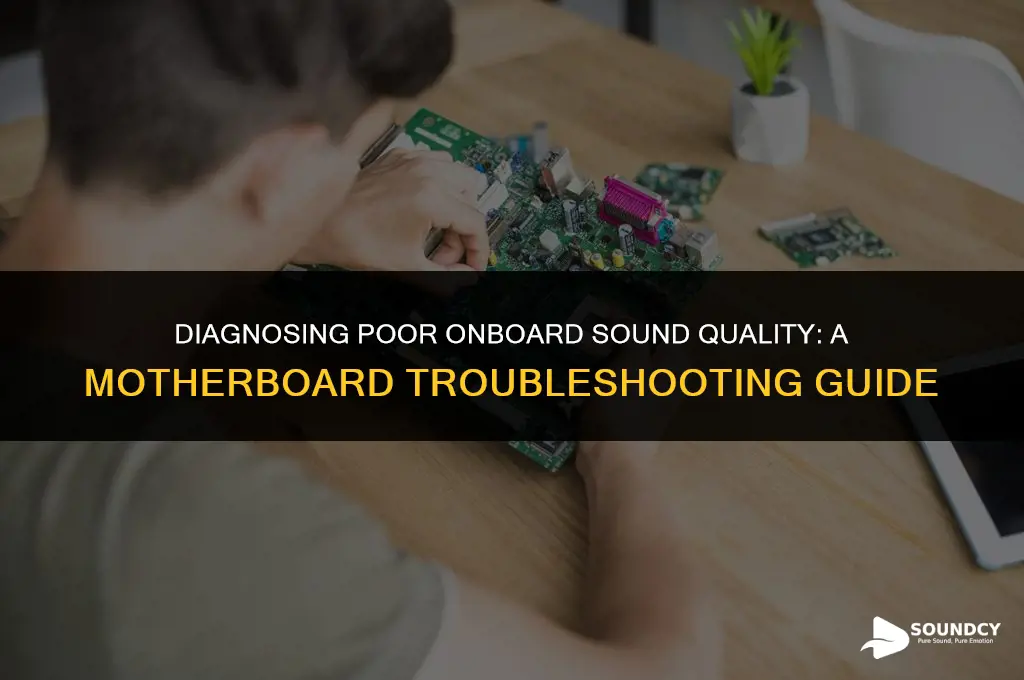 how to tell if motherboards onboard sound is bad
