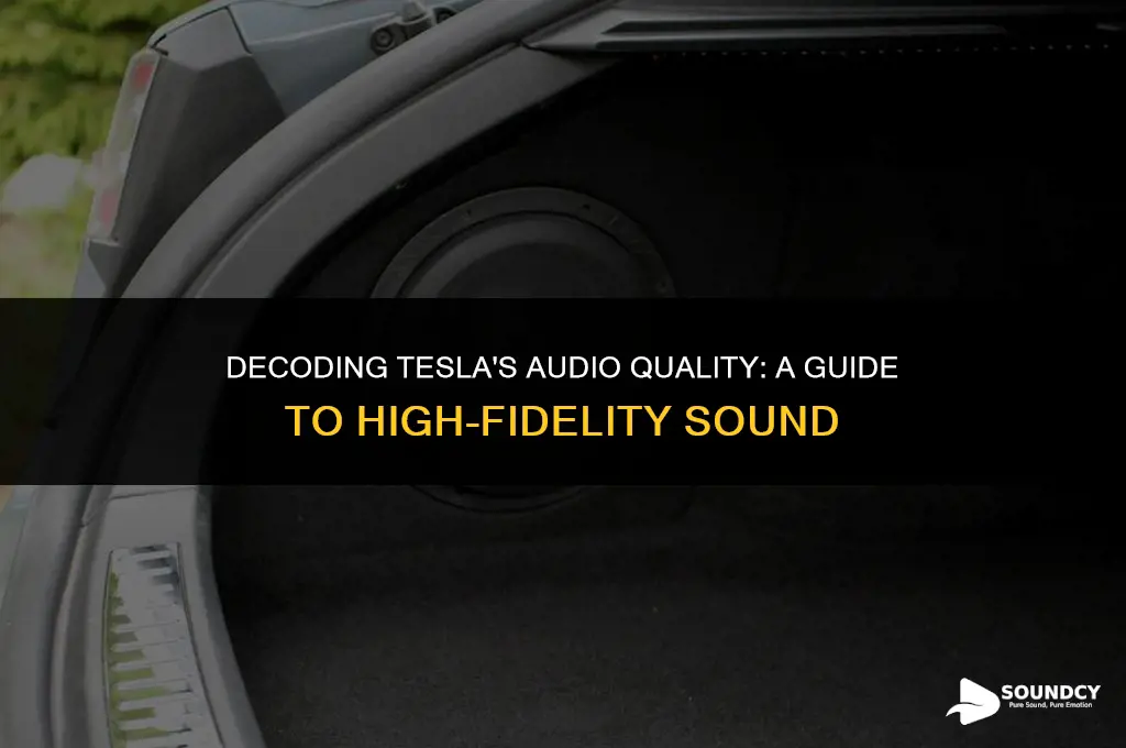 how to tell if tesla has high fidelity sound