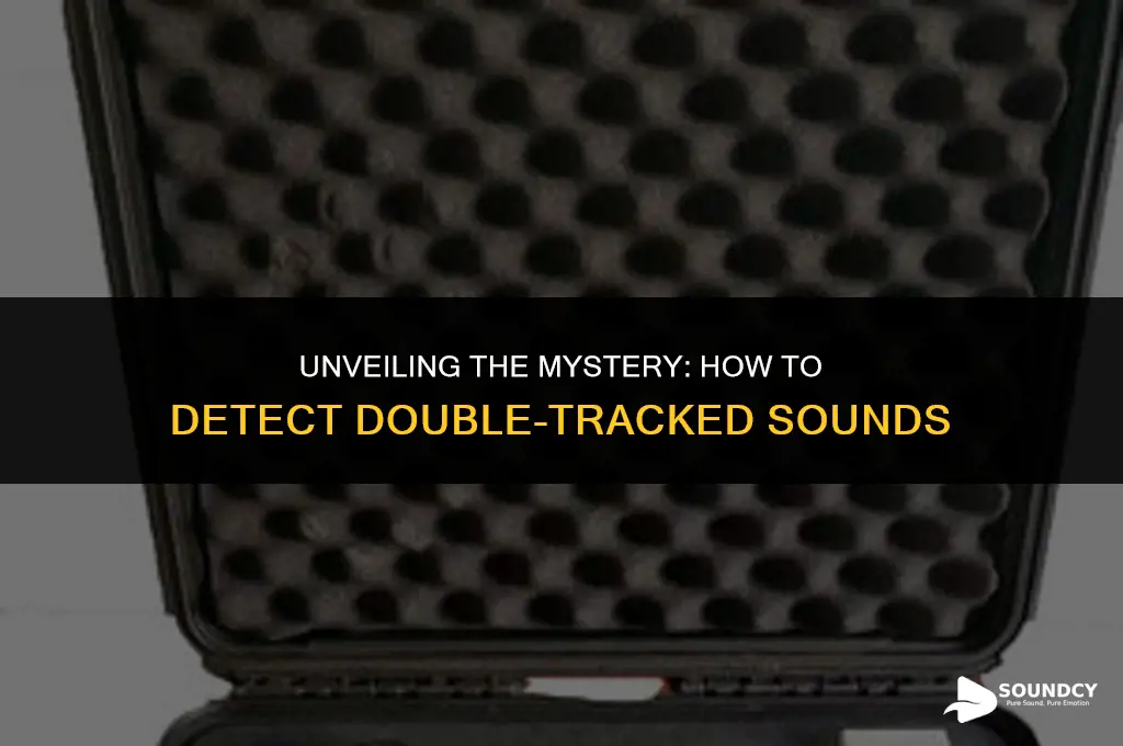 how to tell if the sound was double tracked