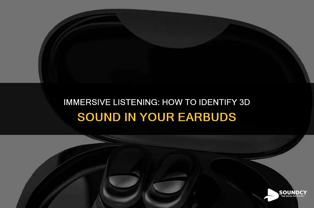 how to tell if your earbuds have 3d sound