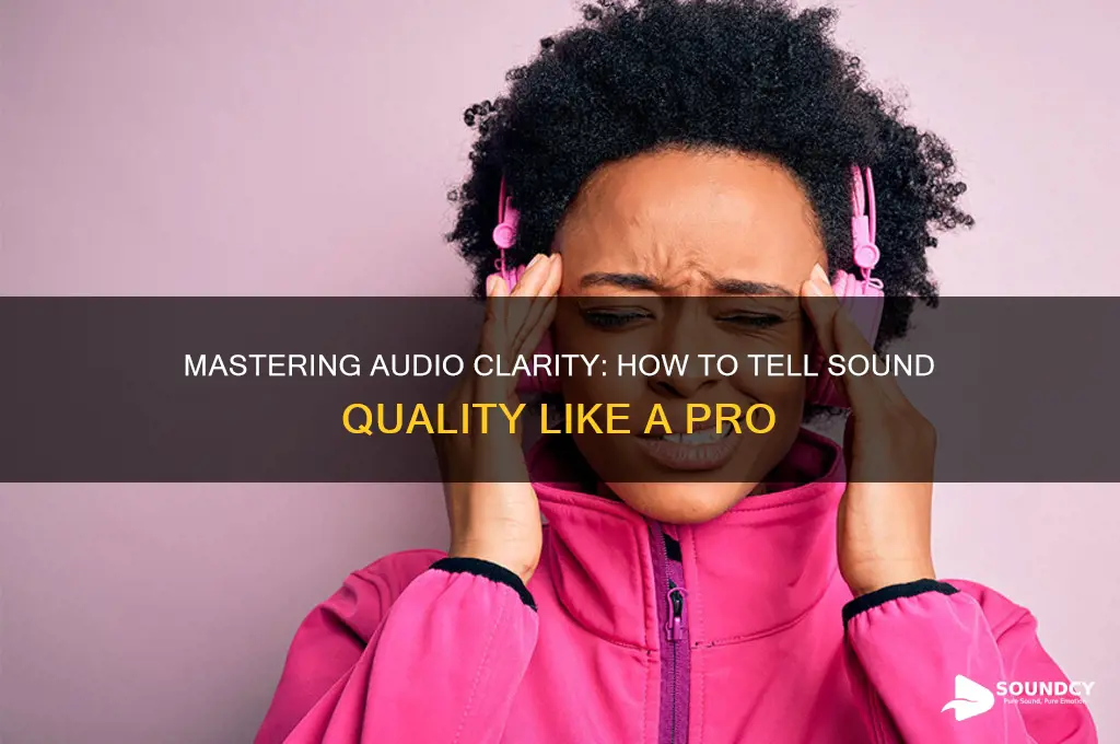 how to tell sound quality