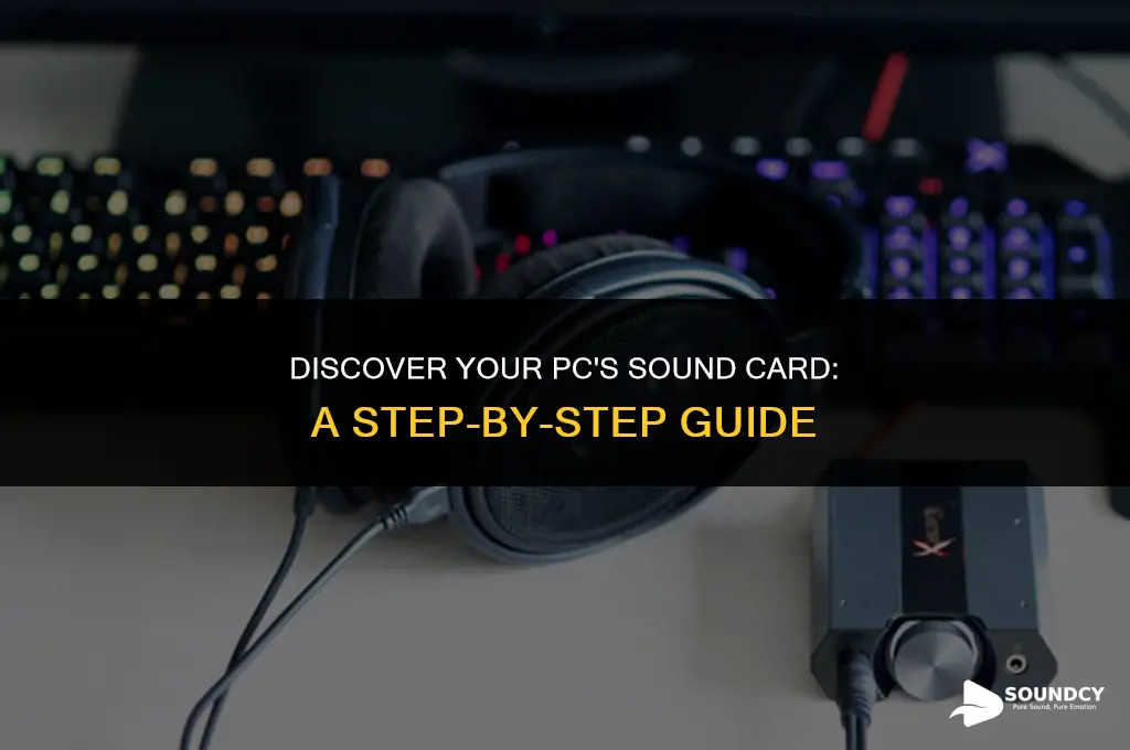 how to tell what sound card my pc has