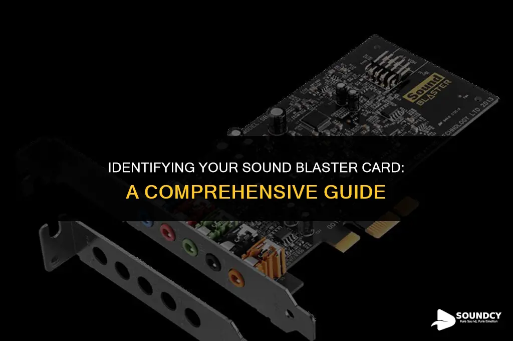 how to tell which sound blaster card i have