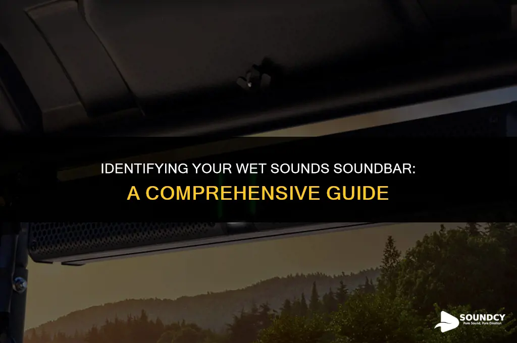 how to tell which wet sound soundbar i have