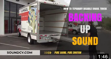 Temporary Silence: Disabling the U-Haul Truck Backing Up Sound