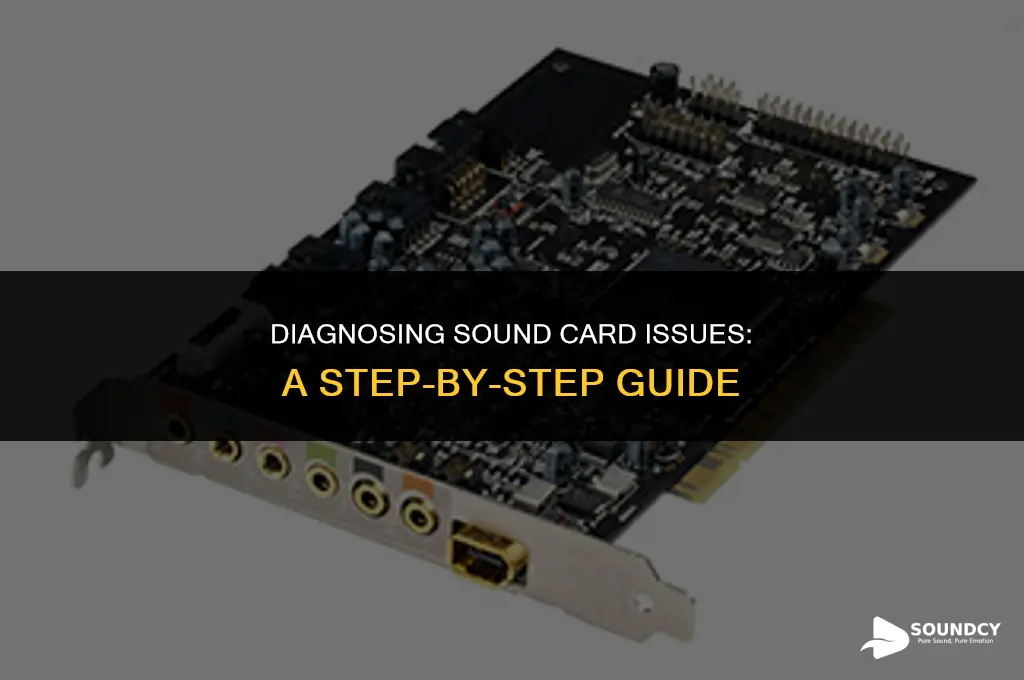 how to test if a sound card is dead