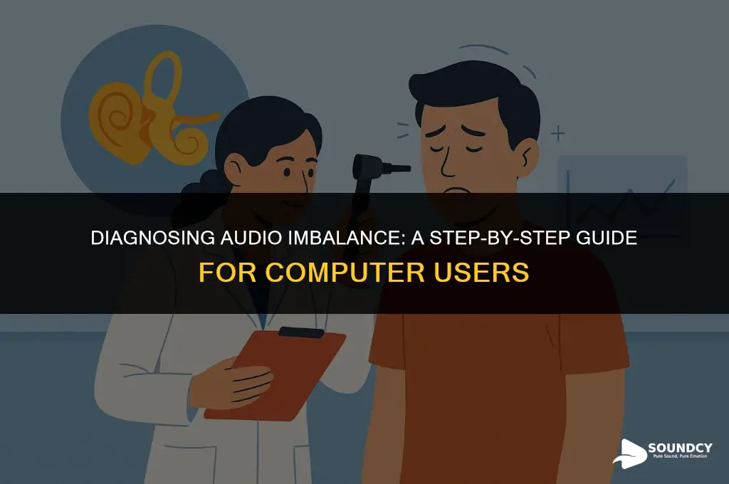 how to test if sound is uneven from comp