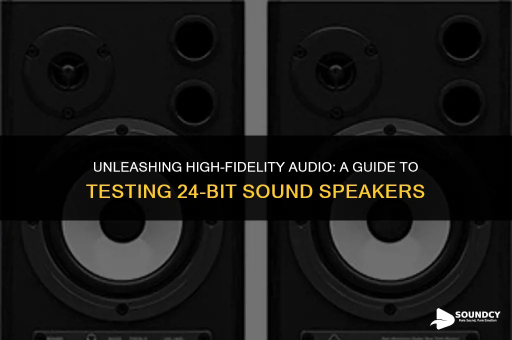 how to test if your speakers 24 bit sound