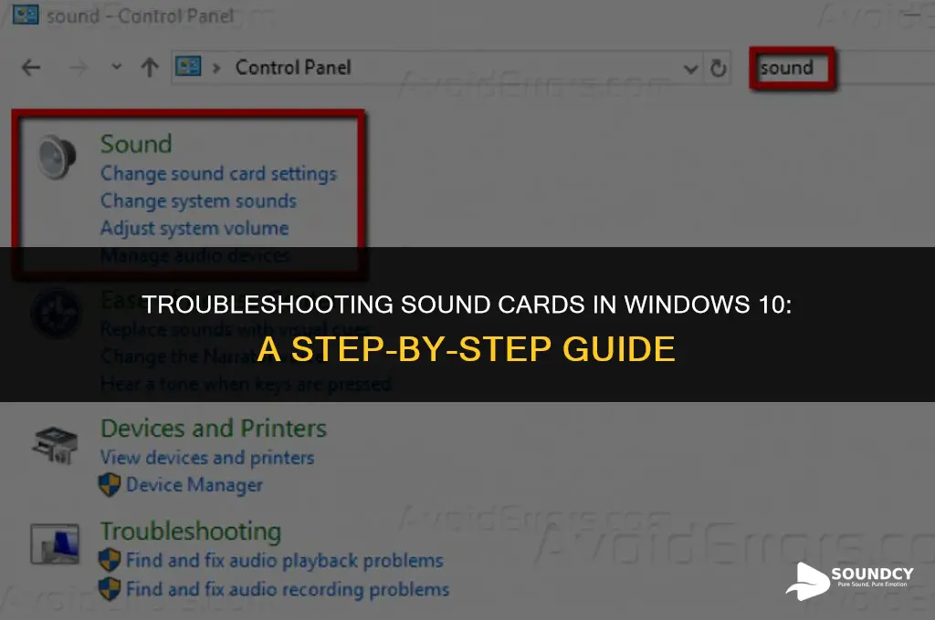 how to test my sound card in windwos 10