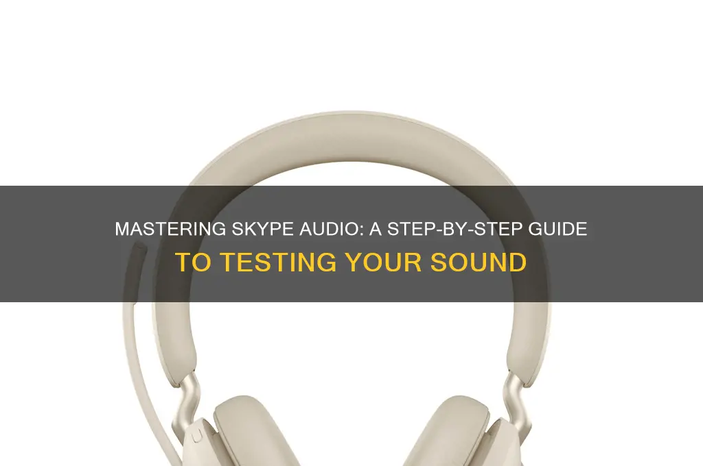 how to test skype sound