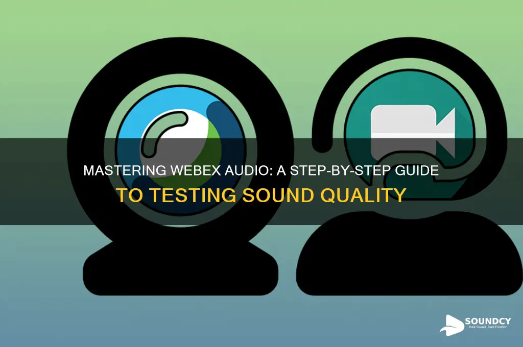 how to test webex sound