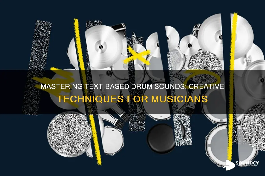 how to text drum sound